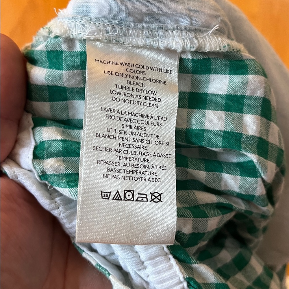 Free people retro heatwave one piece jumpsuit green/white gingham size L - Picture 8 of 13